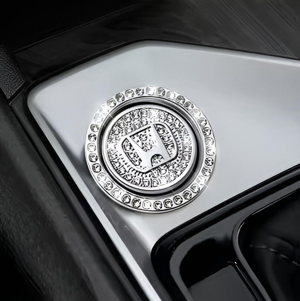 Honda Start Button Bling Car Décor  Crystal Rhinestone Car Bling Ring  Emblem Sticker