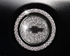 Chevrolet Start Button  Bling Car Décor Crystal Rhinestone Car Bling Ring Emblem Sticker
