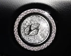Hyundai Start Button  Bling Car Décor  Crystal Rhinestone Car Bling Ring  Emblem Sticker