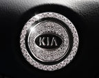 KIA Start Button  Bling Car Décor  Crystal Rhinestone Car Bling Ring  Emblem Sticker